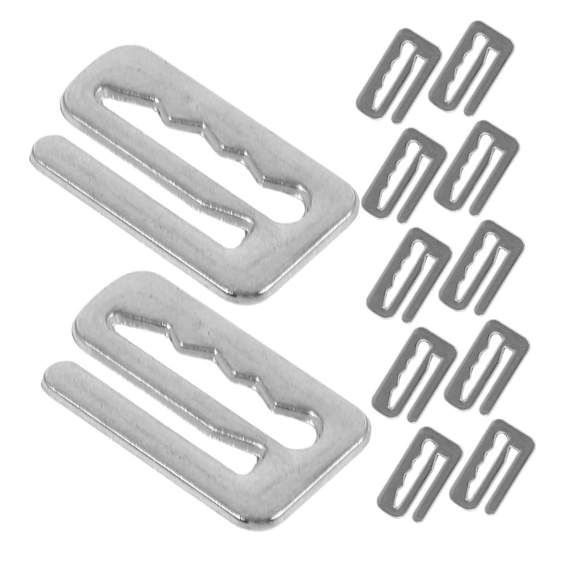 WOONEKY Salon Cape Buckles 12 Pack Replacement Hooks Barber Snap