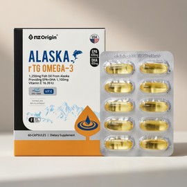 ANGET ORIGIN Enget Origin Alaska rTG Omega 3 60 capsules 1 unit / 엔젯오리진 알래스카 rTG 오메가3 60캡슐 1개