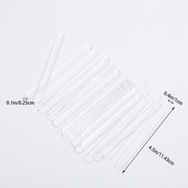 20 Pcs Clear Popsicle Sticks, Reusable Cakesicle Sticks Acrylic Ice Cream Sticks, Creative Projects Craft Sticks for Festival Party/Dessert Making