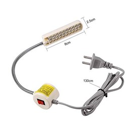 Interruptor Bajo MagnéTico De La LáMpara De La Luz De La Ca 110v-240v 30 Led Para La Luz De Trabajo De La MáQuina De Costura Con El Enchufe De Los Eeuu