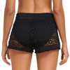 Joweechy Women's Swim Shorts Drawstring Lace Cut Out Board Shorts