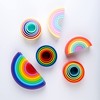BLUE GINKGO Silicone Rainbow Stacker - Montessori Nesting Puzzle |