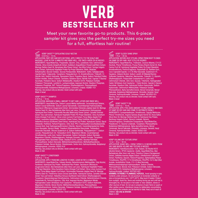 VERB VERB Trial Kit, 6 pc - Top Stylers &
