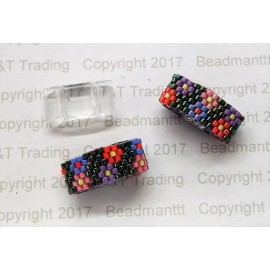 Unbranded WHOLESALE 200 Dk Topaz Pillow Acrylic Beaded Bead duo © Peyote 2 hole    #49