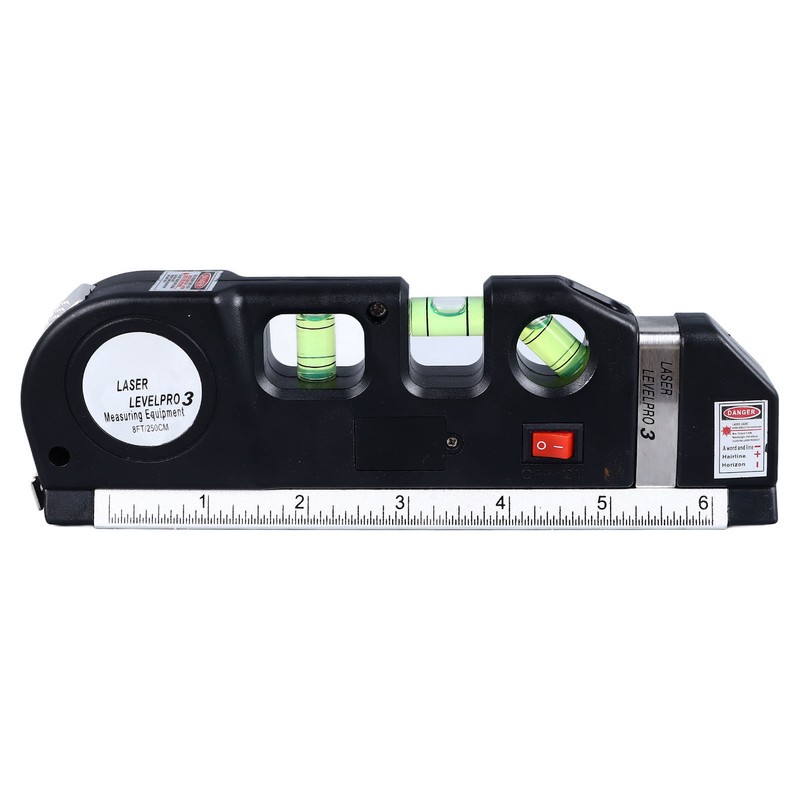 Laser Leveler 3 in 1 Bubble Level Tape Measure Scale