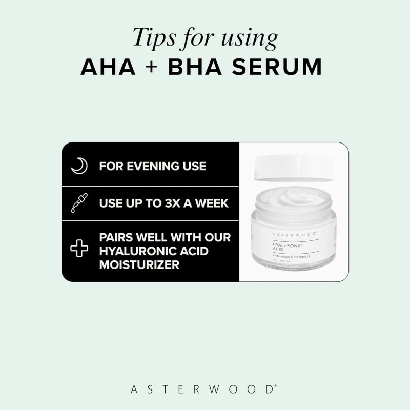 Suero Exfoliante Nocturno Asterwood - Aha (ácido Láctico Y G