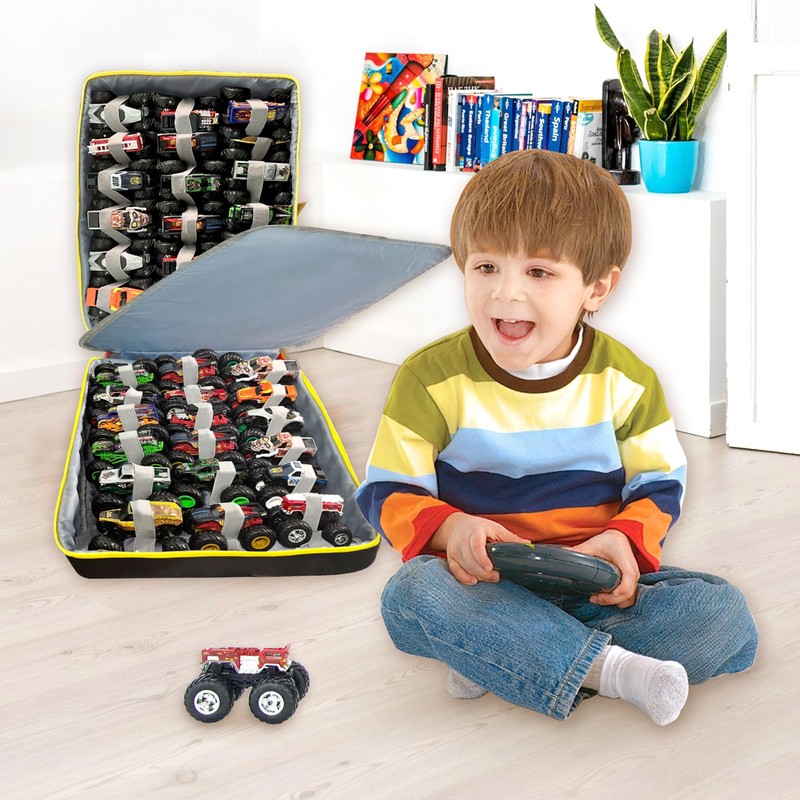 KISLANE Monster Trucks Storage Backpack - Versatile Carrying Case With