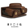MegaGear MG1731 Ever Ready Leather Camera Case compatible with Sony