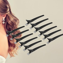 Filfeel Pinza de Pelo, 12 Unids/Pack Salon Hair Clip Seccionador Aleación de Aluminio de Peluquería Abrazaderas Horquilla Herramientas de Peinado