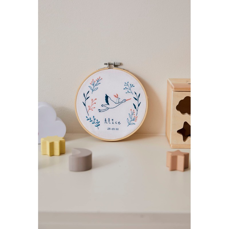 DMC - Embroidery Kit - Stork Embroidery - Gift of