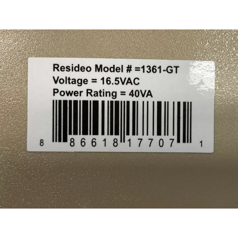 RESIDEO PLUG-IN CLASS 2 TRANSFORMER - MODEL 1361 - GT