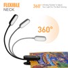VAVOFO Rechargeable Book Light, 14 LEDs Eye Care Clip On