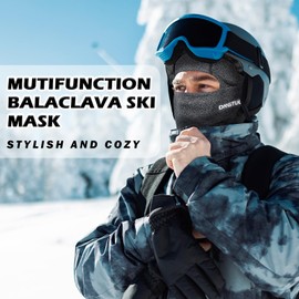 AYPOW Balaclava Winter Thermal Ski Mask, Windproof Face Mask with Warm Fleece Lined Motorcycle Bicycle Balaclava Ski Snood Neck Warmer Unisex for Outdoor Sports Skiing Snowboarding