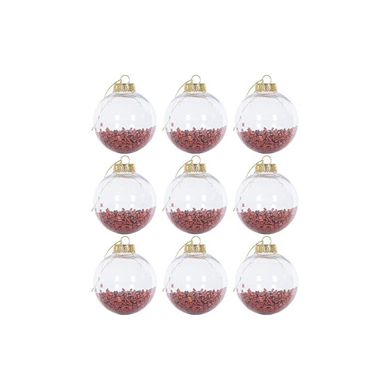 Mr Crimbo 9 Pack Shaker Christmas Tree Baubles Ornaments Decorations