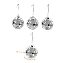 Operitacx 12 Stück Spiegel Disco Bälle Hängende Dekoration für Partys Hochzeiten Geburtstagsfeiern und Festlichkeiten Glänzende Oberfläche für Beeindruckende Lichteffekte