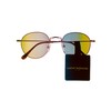 Lucky Brand Mens Gold Round Metal Sunglass Polarized