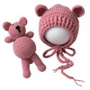 Newborn Baby Boy Girl Photography Props Bear Hat Outfits Crochet