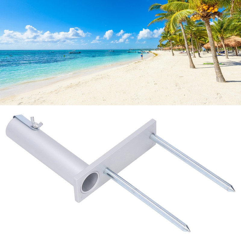Portable Beach Umbrella Stake Heavy Duty Aluminium Alloy Sand Anchor