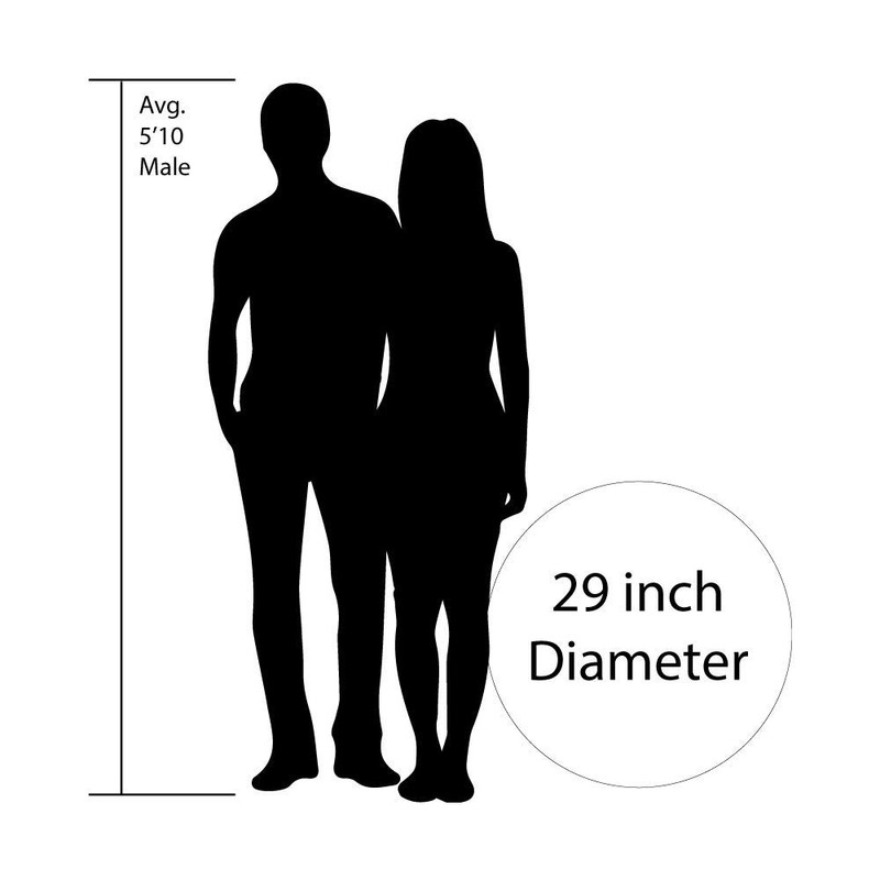 Drop-in Monogram Vinyl Swimming Pool Mat (29" x 29", Blue