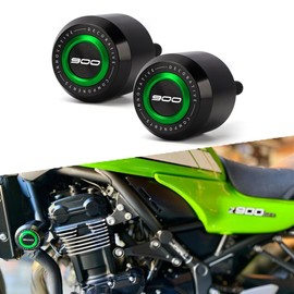 Modeer Compatible with Z900 Z900RS 2017-2023 (NOT for 2024) Motorcycle Frame Anti-Collision Falling Protection Slider Crash z900 z 900rs Accessories (Green)