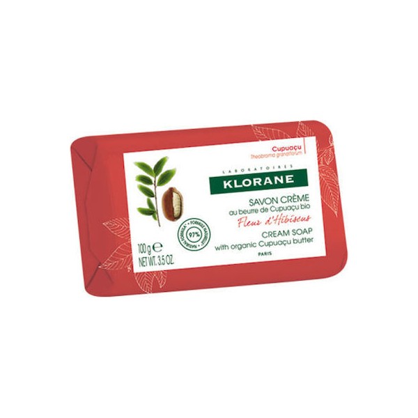 Klorane Hibiscus Flower Cream Soap, 100g