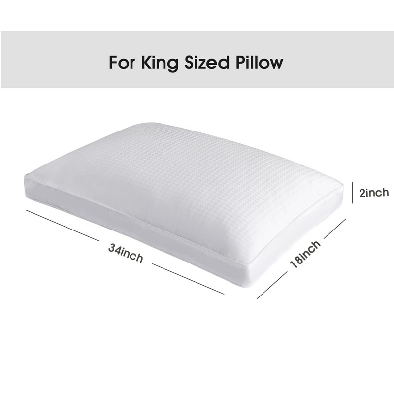 STONECREST Gusseted Pillow Protector - 2 PCs, Zipper Premium Gusset