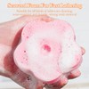 Scrub Sponge, 3-Piece Pack of Floral Shaped Dual Texture, Non-Scratch