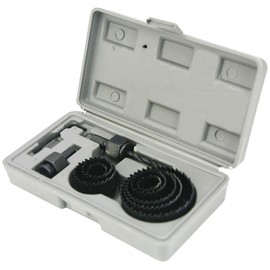 NORTOOLS Hole Saw 11 PCS HoleSaw Kit with 8PCS 19-64 mm Drill Bit,2 Mandrels,1 Hex Key,Perfect for Drilling Soft Wood PVC Board Plastic Plate