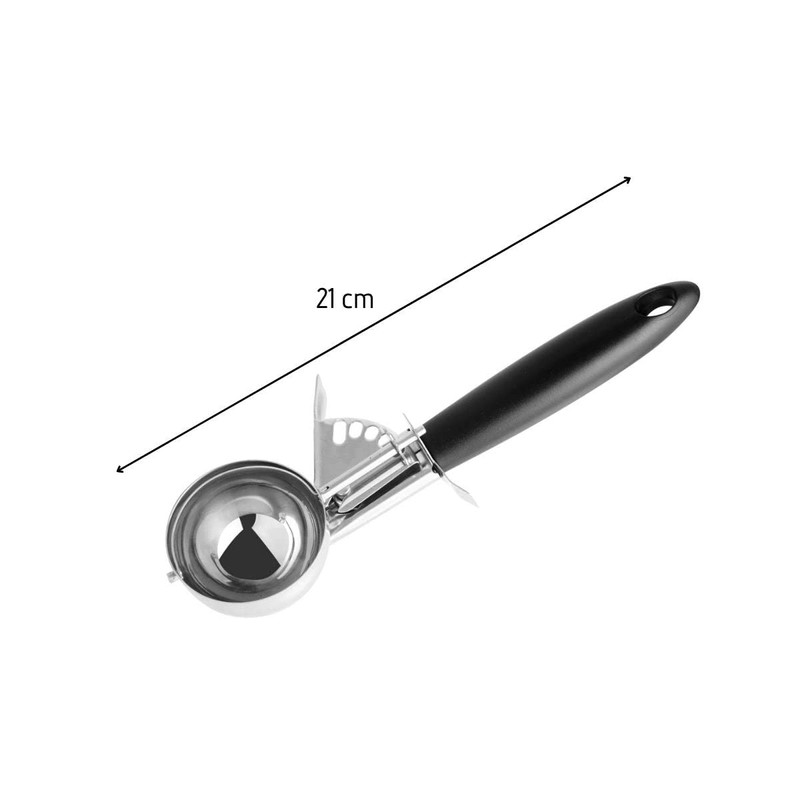 Fackelmann Deluxe Ice Cream Scoop, Stainless Steel Function Head with