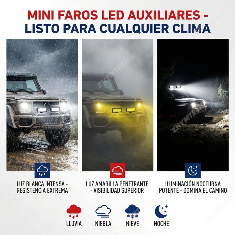 Par Barra De Luz Led Faros 40 Led 120w 7