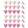 30 pcs - Heart Decorative Push Pins, Pink Cute Push
