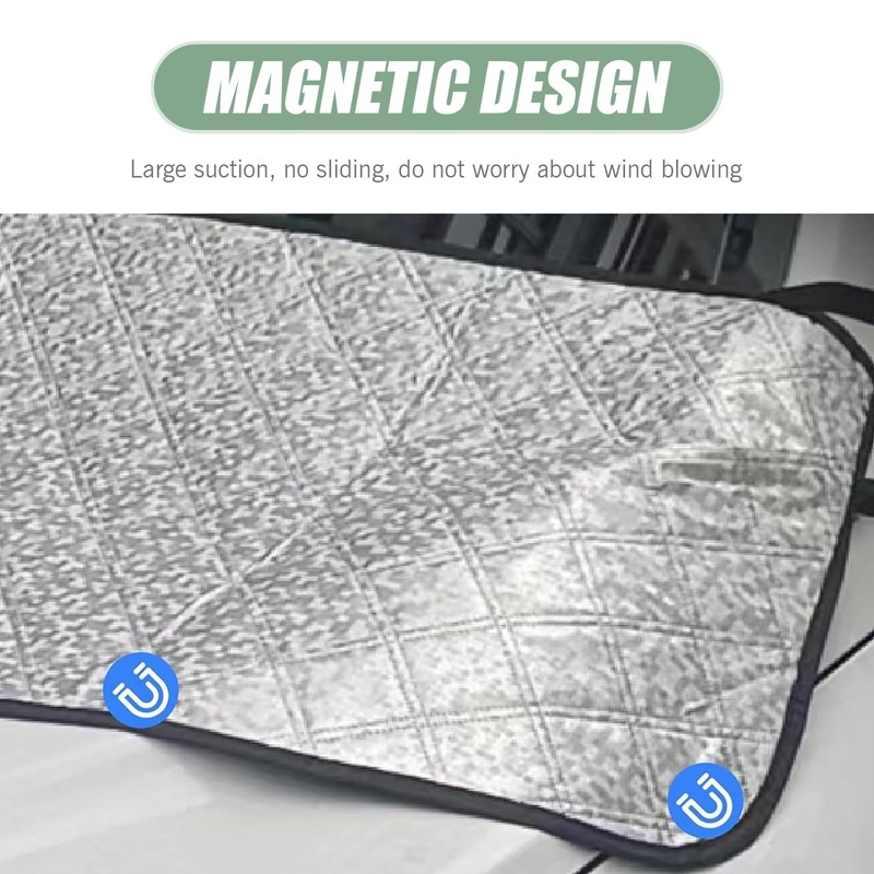 ZBGUN 1 PC Car Front Windshield Trough Cover, 66.9" x
