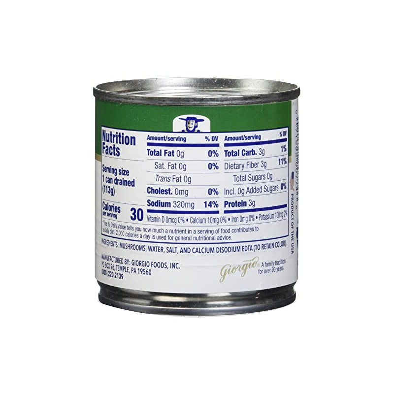 Pennsylvania Dutchman Canned Mushrooms, 4 Ounce (Pack of 12)