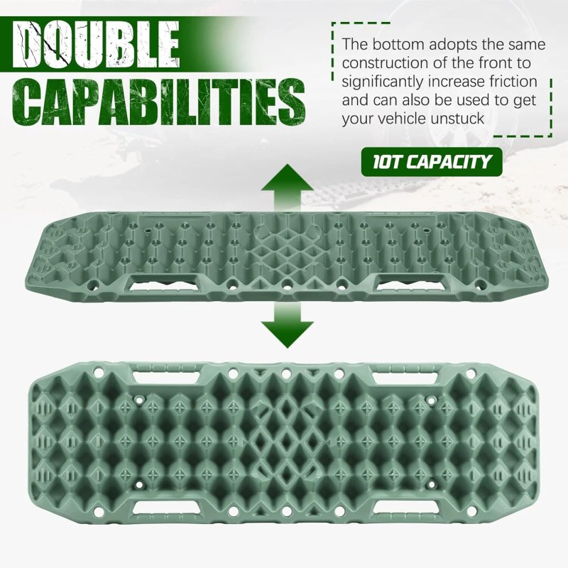Unbranded BUNKER INDUST Off-Road Traction Boards with Jack Base, 1