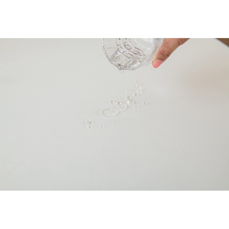CUSHY HOME Oxford Decorative Rectangular Tablecloth - Waterproof, Wipeable Polyester,