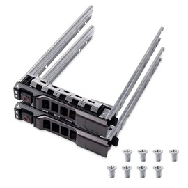 Paquete de 2 bandejas de disco duro G176J G281D KG7NR compatible con Dell R610 R710 R620 R720 R630 R730 R730XD R810 R910 T310 T410 T610 T710 0 Servidor PowerEdge Disco duro SATA SAS