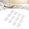 12pcs Comforter Clips, White Padded Duvet Clips Blanket Fasteners to