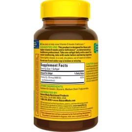 Nature Made Vitamin D Extra Strength 125 mcg, 240 Softgels