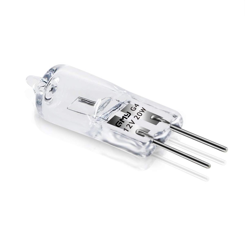 G4 Halogen Bulbs 20W 12V Dimmable Bi-Pin Base Clear Capsule