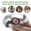 LAJUP Decompression Key Ring, Rotating Ring Toy, Rotating Key Ring,
