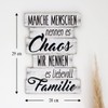 Bada Bing Plank Wall Signs (in German) Family Rules, House