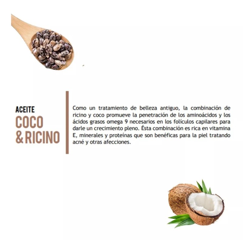 NATURE SPELL Aceite De Coco Y Ricino Para Piel Y