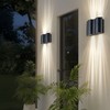 JHOTEC Unique Arc Design LED Sconce Up and Down Lights