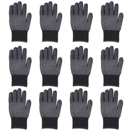 Gelante 12 Pairs Unisex Magic Stretch Gripper Work Gloves, Great for Gardening Moving Warehouse Packaging