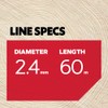 Oregon Square Nylium Heavy-Duty Trimmer Line, 2.4 mm X 60