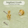 Limerencia Implant Grade Titanium Music Note Stud Earrings
