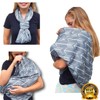 Infinity - Bufanda de lactancia para bebé, Grey w/Wh Arrow