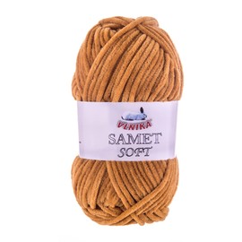 100 g Samet Soft Chenille Knitting Yarn Velvet Wool Knitting Wool Fluffy Choice of Colours Colour: 257 Ochre