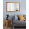 AAZZKANG Rustic Mirrors for Wall Rectangle Wooden Frame Hanging Mirror