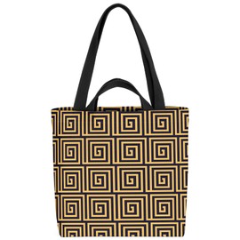 VOID Art Deco Bow Pattern Bag 33 x 33 x 14 cm, 15 L Shopping Bag, multicoloured, Casual